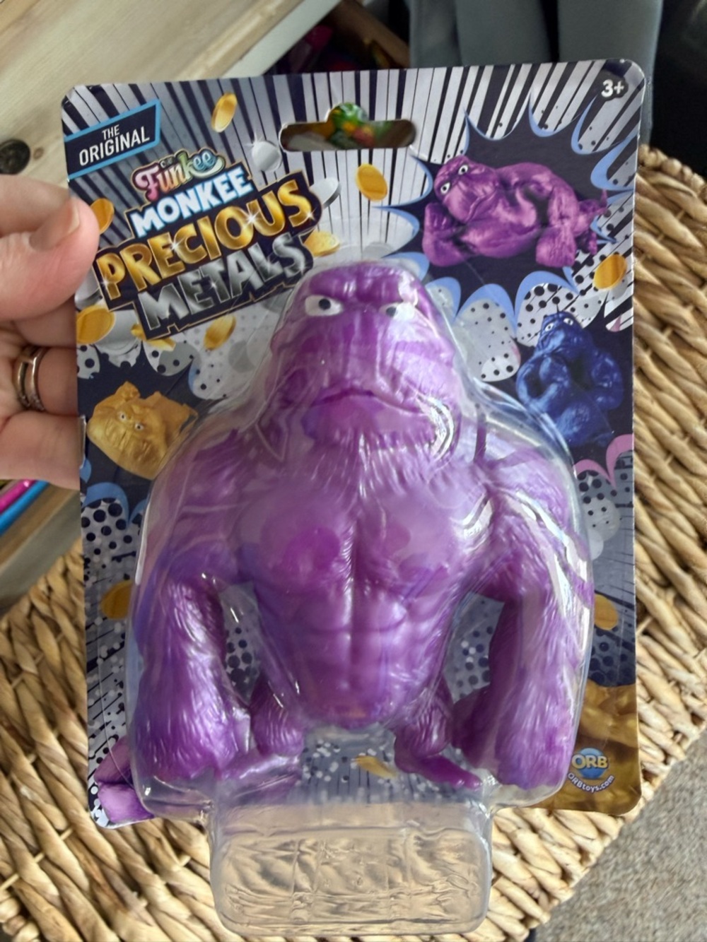 Funko Monkee Precious Metals Metallic Purple Gorilla Figure- Squisy